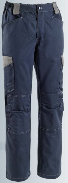 Pantalone lavoro tessuto pesante modello Mondial, con bottoni coperti