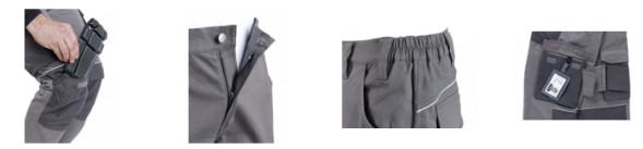 Pantalone da lavoro elasticizzato per piastrellisti
