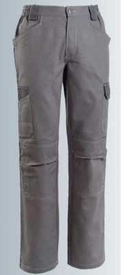 Pantaloni da lavoro multitasche modello Mondial grigio