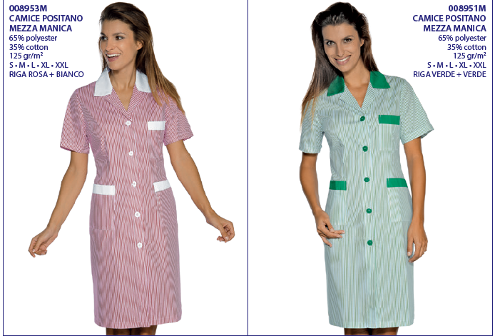 Camici donna rigatino alberghiero vendita ingrosso Camici donna rigatino alberghiero vendita