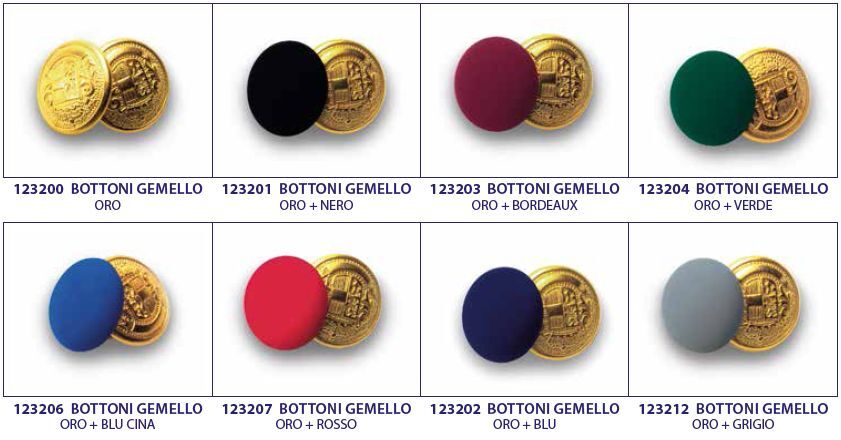 Bottoni gemello per gilet e giacche camerieri sala
