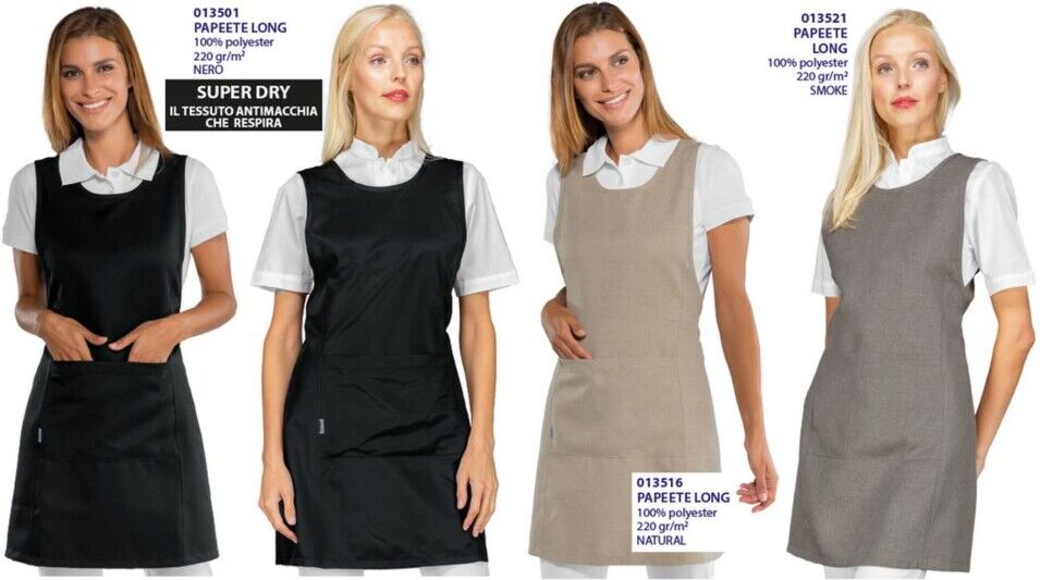 Grembiuli donna smanicati Papeete long Grembiuli donna smanicati Papeete lungo