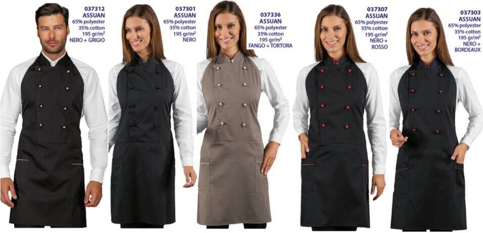 Grembiuli ristorante, eleganti e raffinati modello Assuan Grembiuli ristorante, eleganti e raffinati