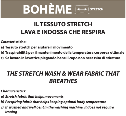Tessuto stretch lava e indossa Tessuto stretch