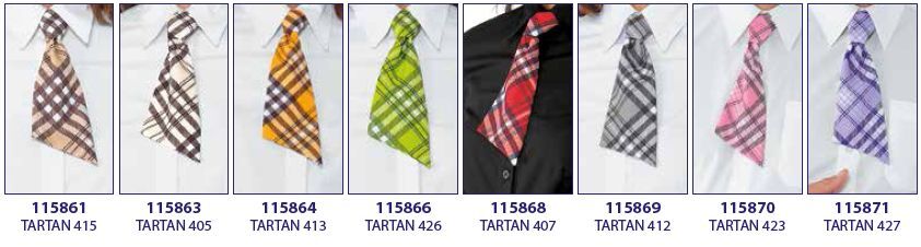 cravattini donna tartan