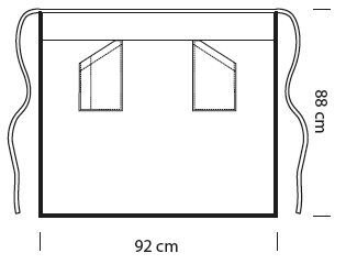grembiule vita versailles senza spacco grembiule vita versailles senza spacco davanti e tasche