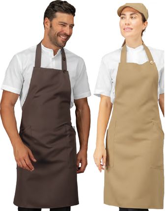 grembiuli pettorina unisex per barman, Champagne